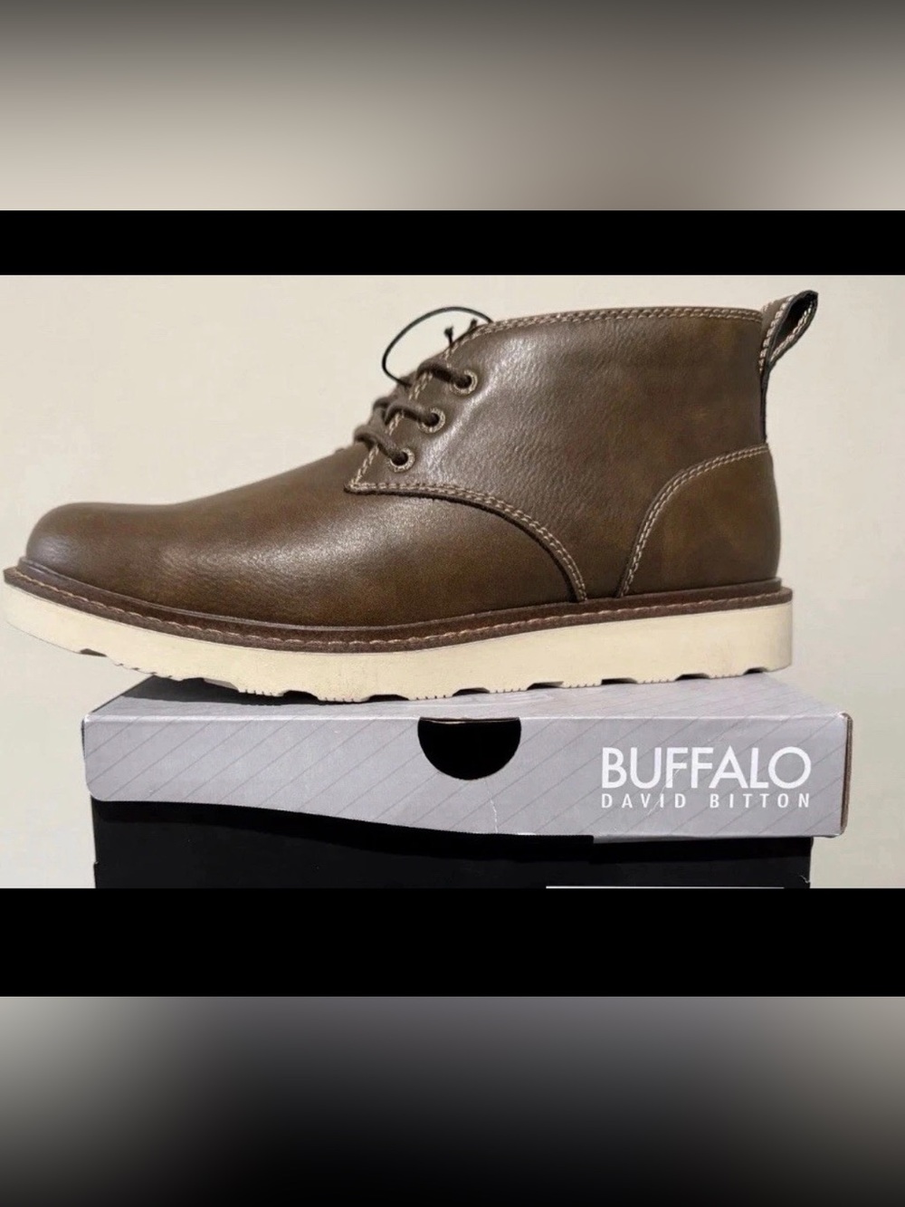 Buffalo David Bitton Metcalf Mens Size 13 Brown Chukka Boot Memory Foam NIB